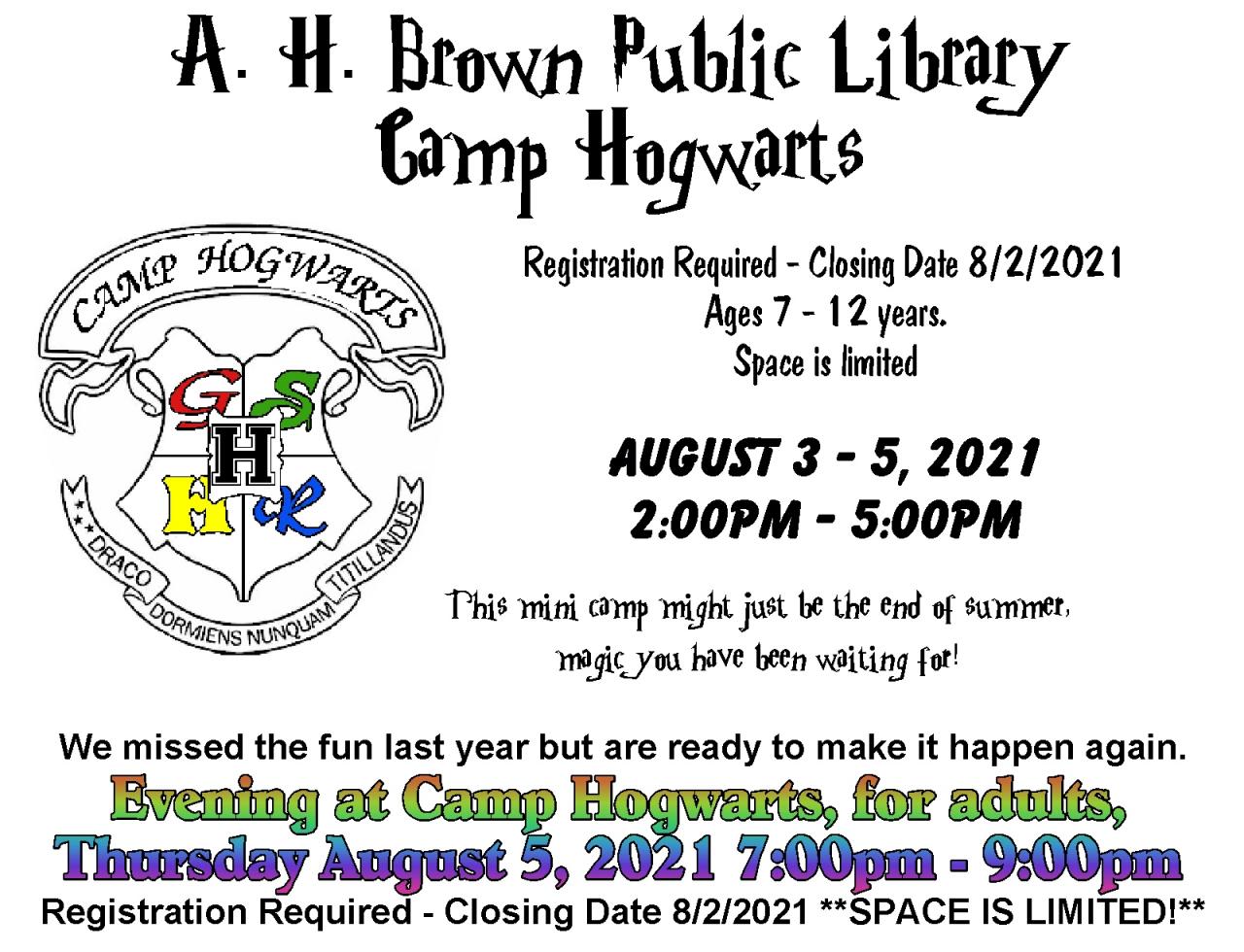 Camp Hogwarts Poster