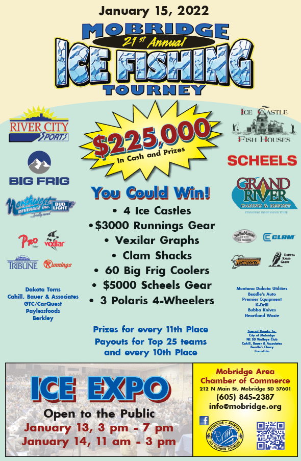 2022 Ice Fishing Tournament Poster