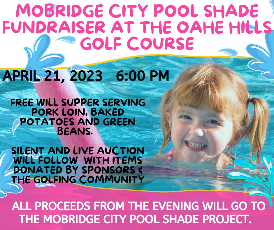 Mobridge City Pool Shade Fundraiser @ Oahe Hills Golf Course