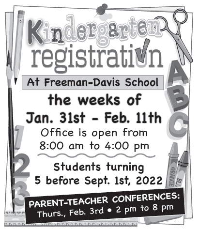 Freeman Davis Kindergarten Registration